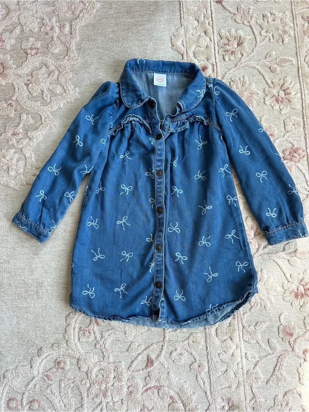 Chambray Bow Dress 5T